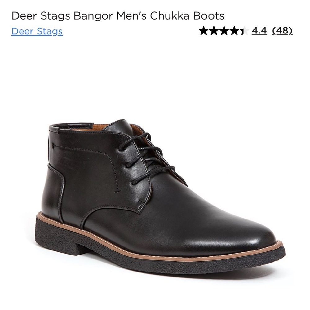 Classic Black Men's Dress Shoes - Picture 11 of 12
